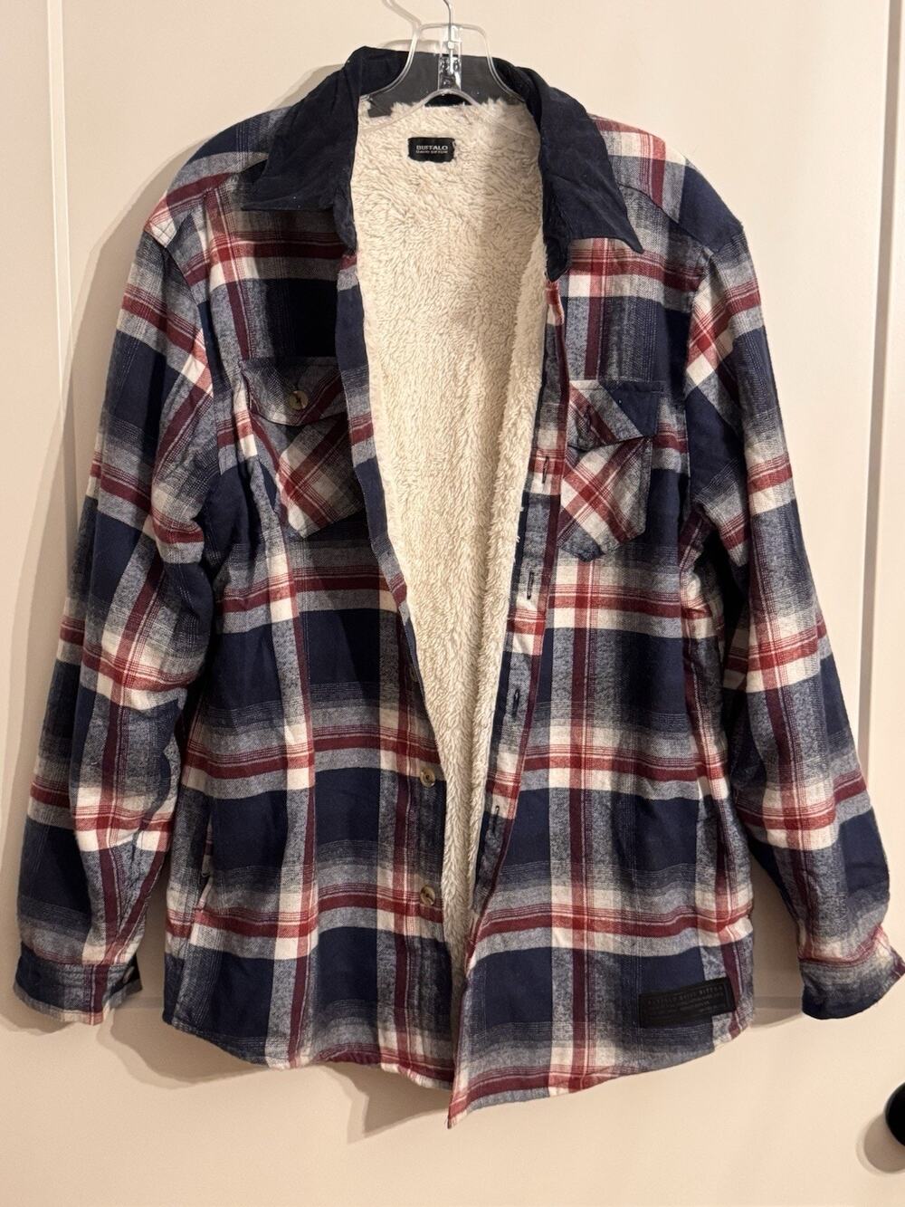 Buffalo David Bitton Jacket Shacket Sz M Plaid Lumberjack Outdoor Lined Workwear